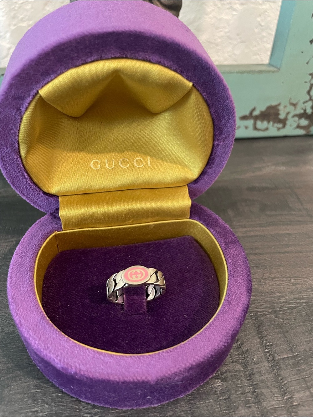Gucci Sterling Silver GG Ring